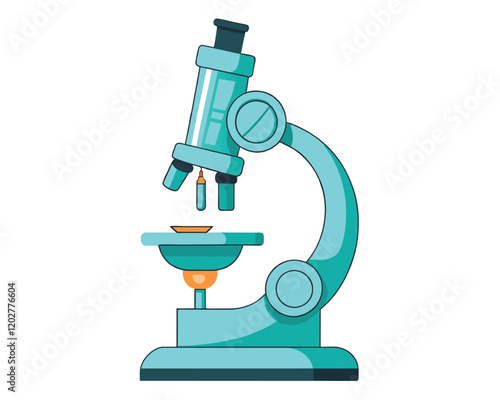 Microscope Icon symbol vector illustration isolated on white background