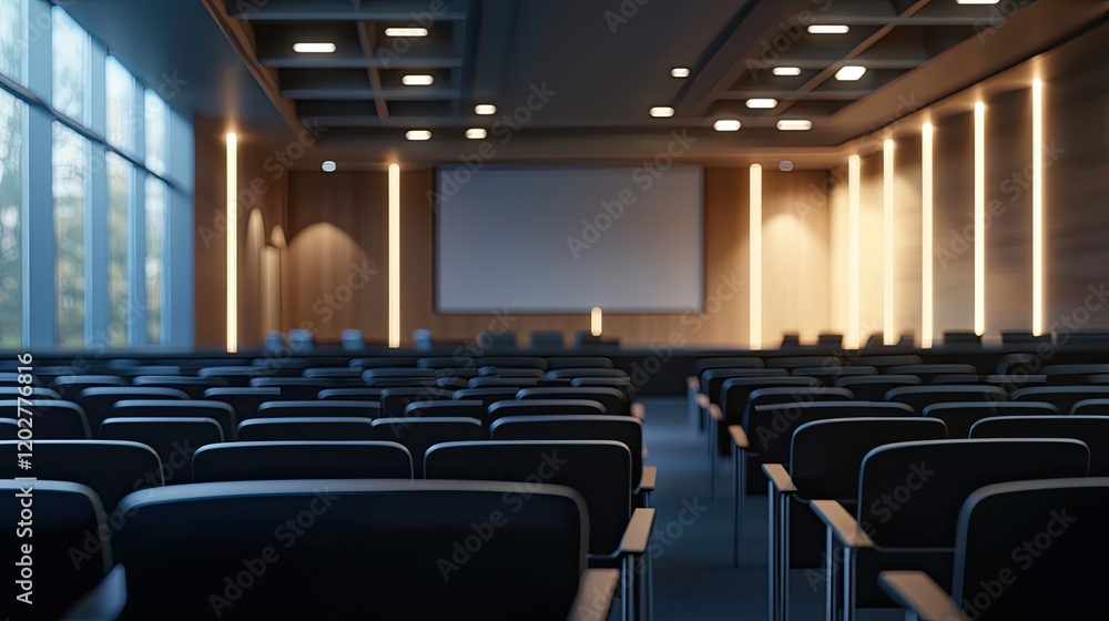 Audience members focus on a presentation in a conference hall, with a blurred stage creating an engaging atmosphere ideal for events and discussions. Audience members focus on a presentation in a conference hall, with a blurred stage creating an engaging atmosphere ideal for events and discussions.