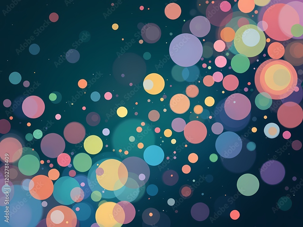 Colorful bokeh lights on dark background Colorful bokeh lights on dark background