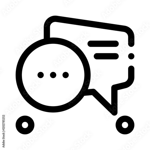 Chat Bubbles line icon