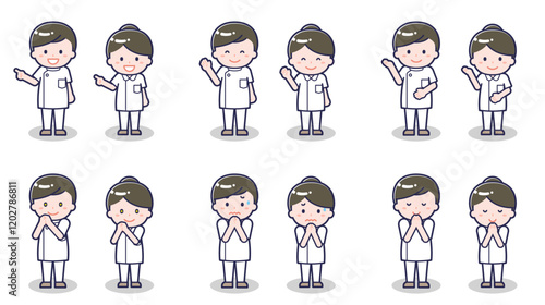 ナースの男女 04