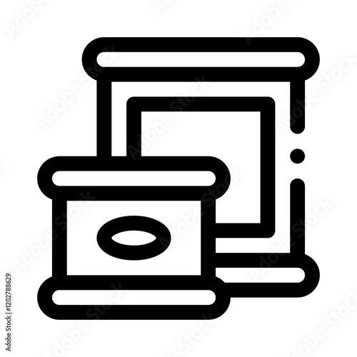Canned Food line icon