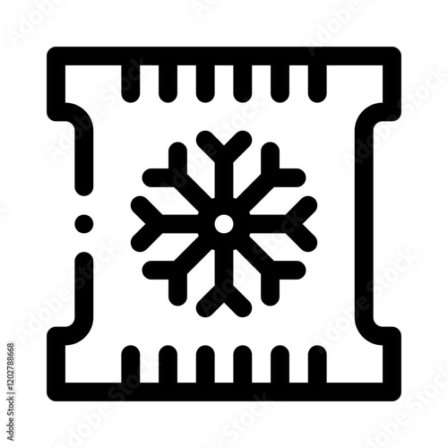 Frozen food line icon