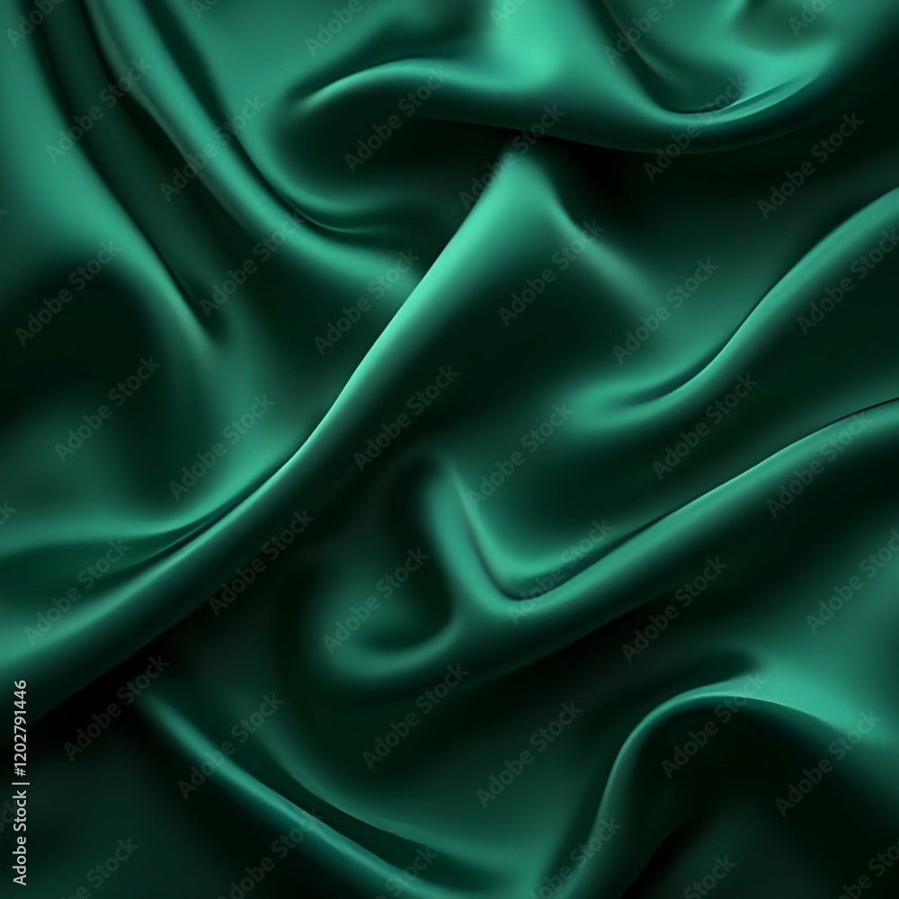 Obraz premium green silk fabric