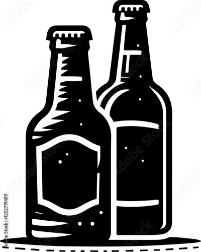Bottle Vector Illustrations for Packaging Design
