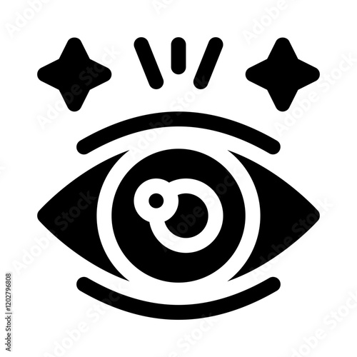Eye glyph icon
