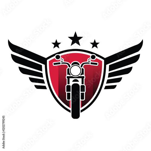 Bike logo design vector, Motorcycle logo template, Creative bike logo design