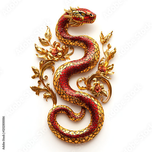 Golden dragon snake  photo