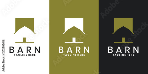 Barn logo vector design inspiration for farms