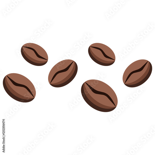 Coffee beans vector