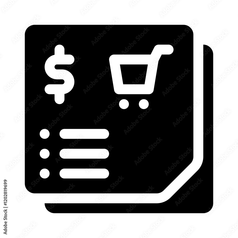 Receipt glyph icon Receipt glyph icon
