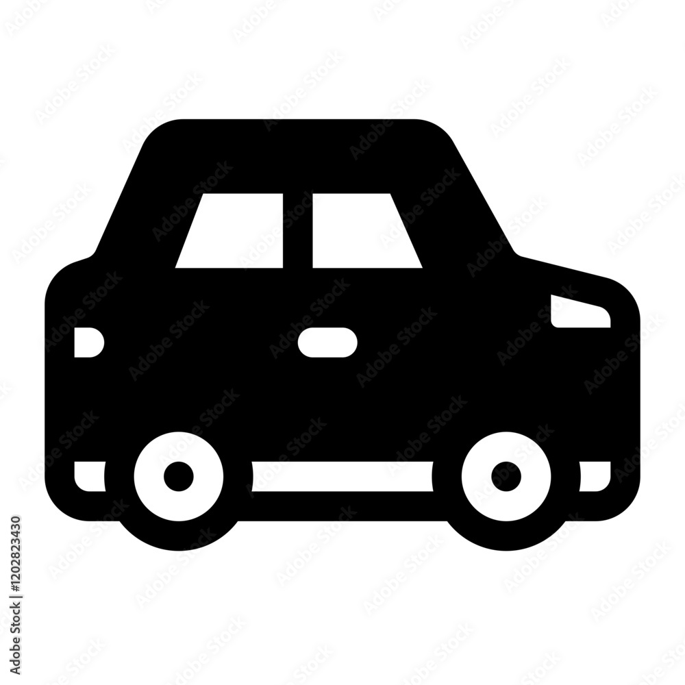 Car Glyph Icon. Single icon, glyph vector icon Car Glyph Icon. Single icon, glyph vector icon