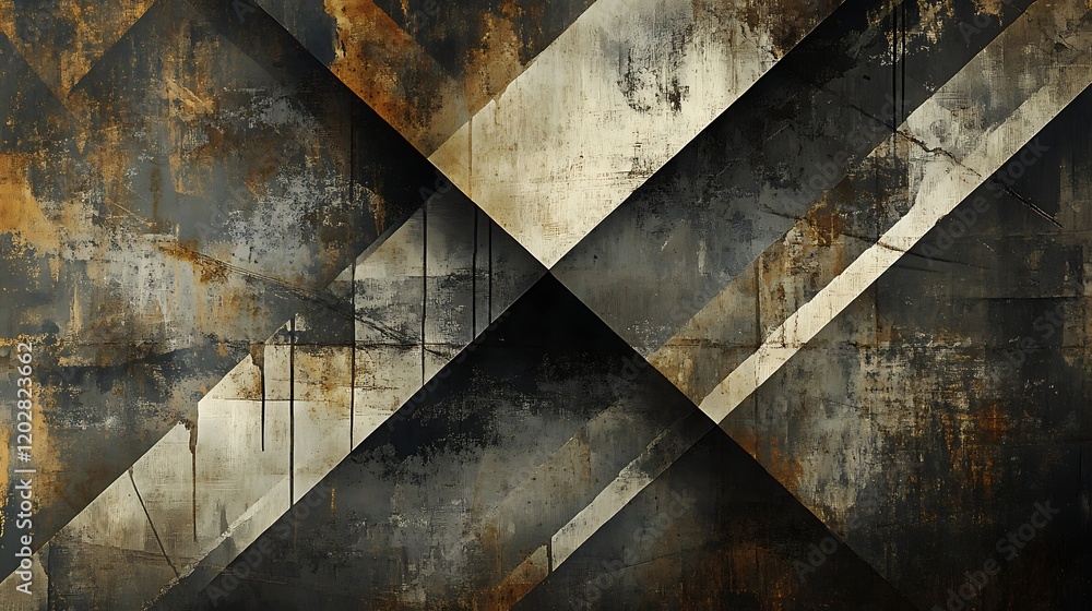 Abstract Geometric Dark Brown and Beige Texture Abstract Geometric Dark Brown and Beige Texture