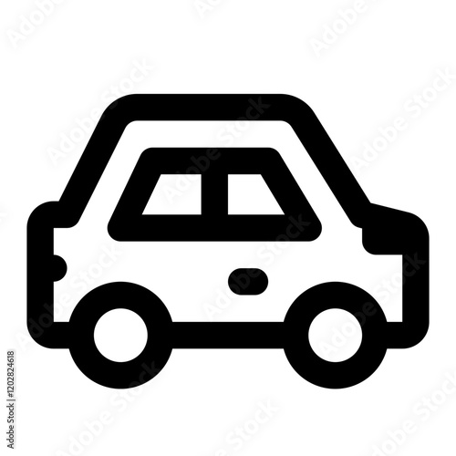 Car Simple Line Icon. Single icon, line vector icon