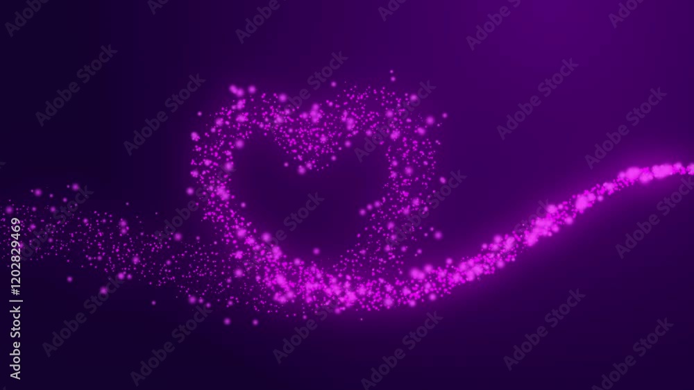 4k of pink love particle animation background 4k of pink love particle animation background