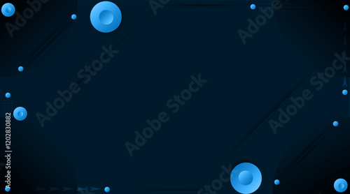 3d circle presentation background | Gradient vector background for banner, flyer, power point, texture, poster, corporate, decoration, creative usage | Luxury background with oxford blue colour