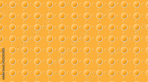Seamless pattern vector background | Geometric shape pattern background | 3d circle 2 shape pattern design with orange orange white color for multi uses
