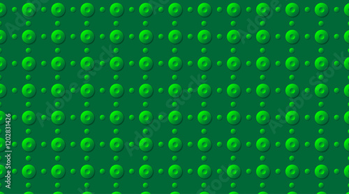 Seamless pattern vector background | Geometric shape pattern background | 3d circle double green  shape pattern design with color for multi uses