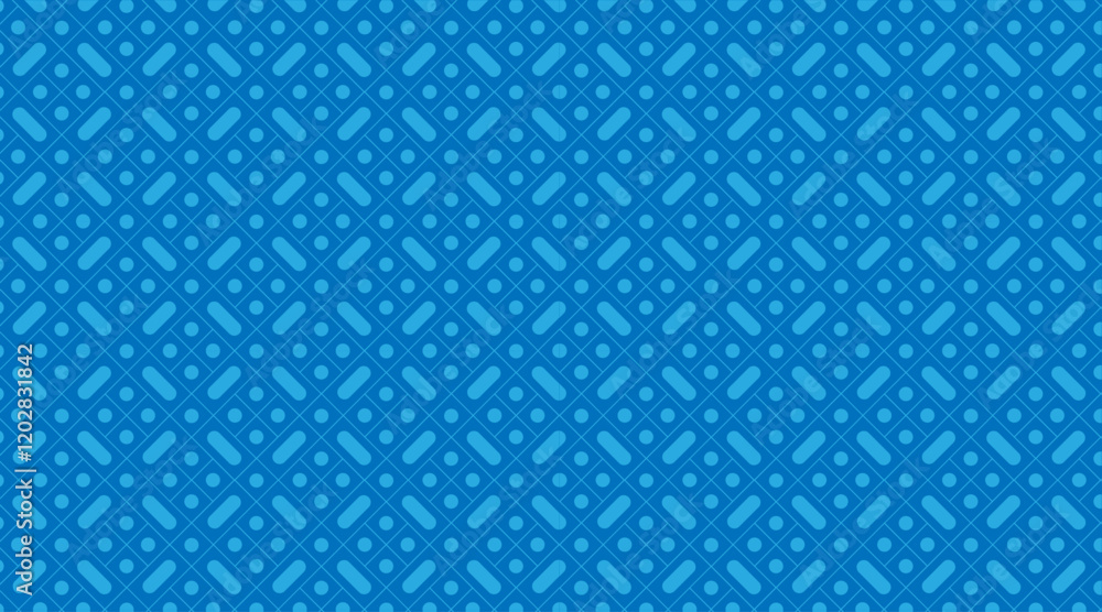 Square shape geometric pattern background design | Seamless pattern background with stroke, dot, line shape with sky, blue background colour for texture, presentation, banner, decoration Square shape geometric pattern background design | Seamless pattern background with stroke, dot, line shape with sky, blue background colour for texture, presentation, banner, decoration