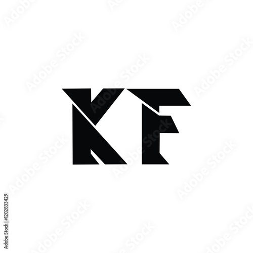 Free Download KF monogram logo design letter text name symbol monochrome logotype alphabet character simple logo - GFXLoad