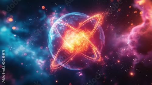 A Stunning Journey Through Cosmic Energy and Atomic Wonders