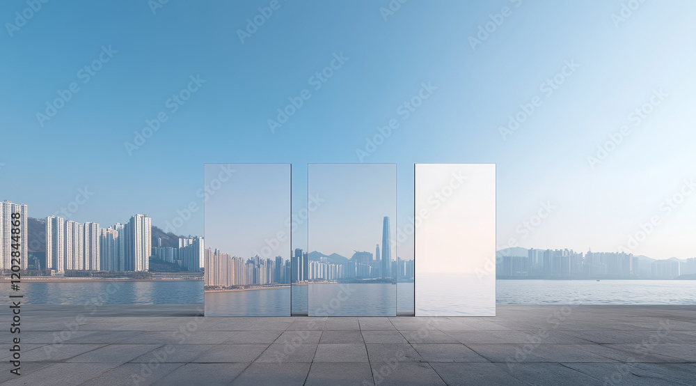 Fototapeta premium city skyline at night