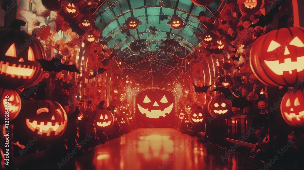 Wansheng Pumpkin Lantern Tunnel Wansheng Pumpkin Lantern Tunnel