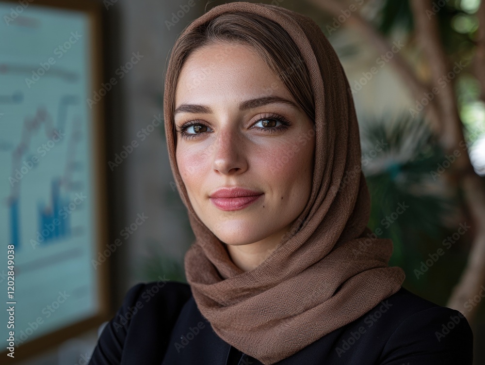 Portrait of a young businesswoman wearing a hijab Portrait of a young businesswoman wearing a hijab