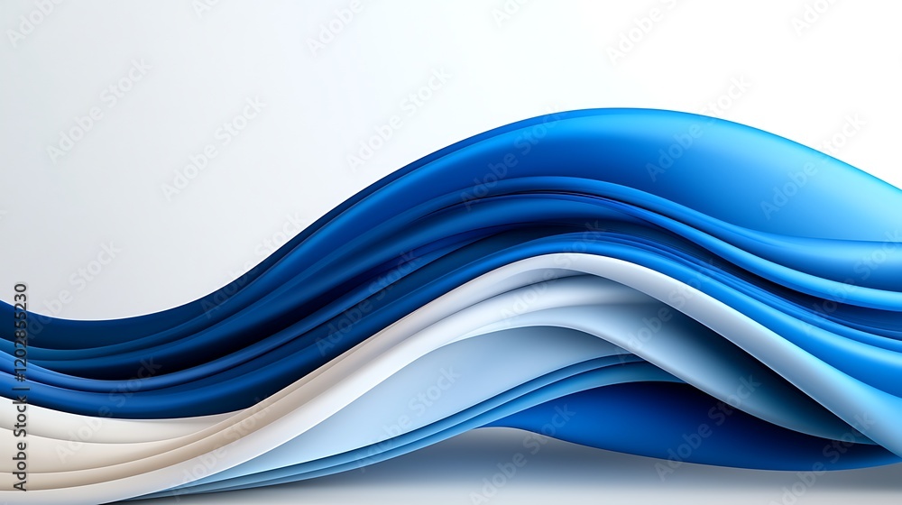 Abstract Blue Wave Background: Smooth Flowing Curves and Dynamic Design Abstract Blue Wave Background: Smooth Flowing Curves and Dynamic Design