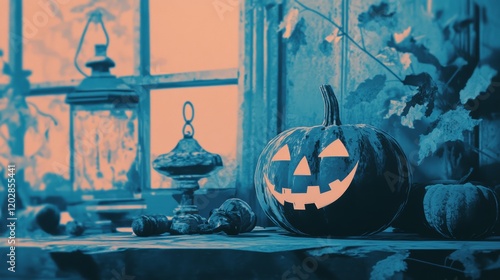 Dark Pumpkin Lantern