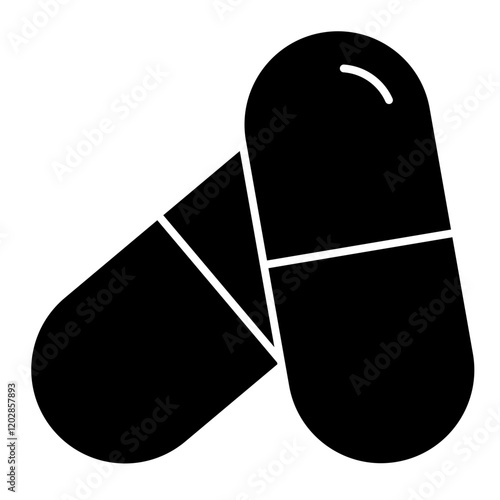 Capsule solid icon