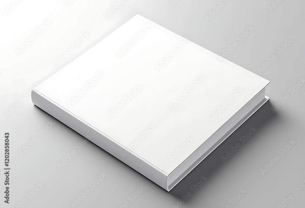 Blank White Book Mockup for Design Presentation Blank White Book Mockup for Design Presentation