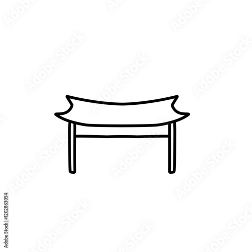 chinese gate line icon