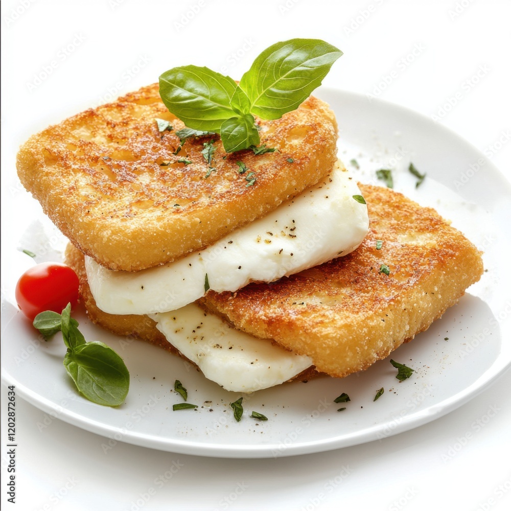 Mozzarella in Carrozza with Golden Fried Bread Mozzarella in Carrozza with Golden Fried Bread