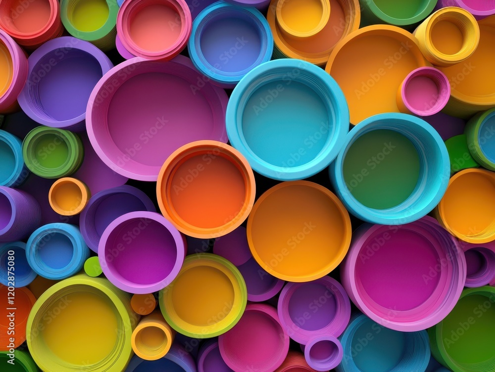 Vibrant Colorful Circles Abstract Background Design: A Symphony of Hues and Shapes Vibrant Colorful Circles Abstract Background Design: A Symphony of Hues and Shapes