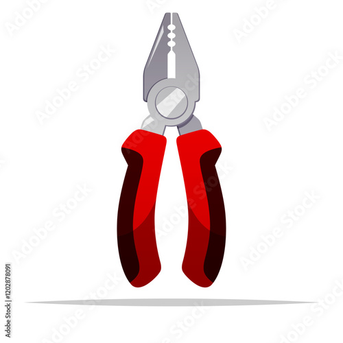 Pliers tool vector isolated illustration