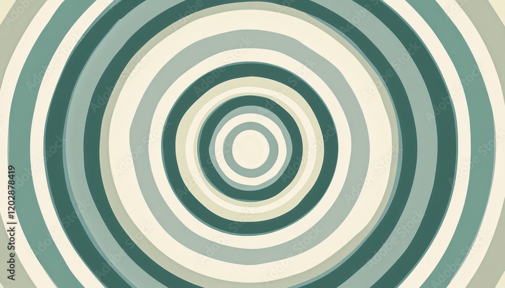 Abstract Concentric Circles Design in Teal and Beige Tones: A Visually Appealing Geometric Pattern Abstract Concentric Circles Design in Teal and Beige Tones: A Visually Appealing Geometric Pattern