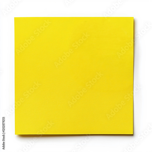 Photo of a blank sheet of yellow sticky notes on transparent background.