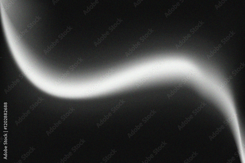 Minimalist glowing white wave on a dark gradient background with grainy texture for poster, header, cover, wallpaper, banner, backdrop design Minimalist glowing white wave on a dark gradient background with grainy texture for poster, header, cover, wallpaper, banner, backdrop design