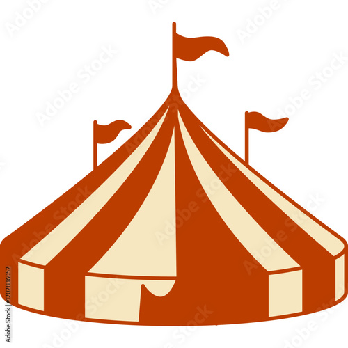 circus tent illustration