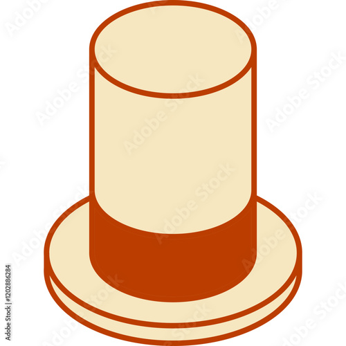 classic top hat illustration
