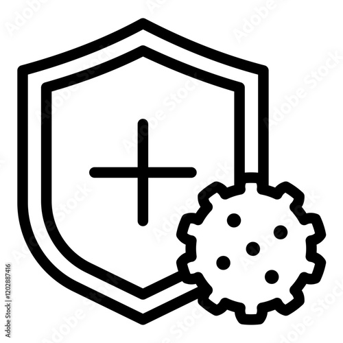 Immune icon. Vector line icon