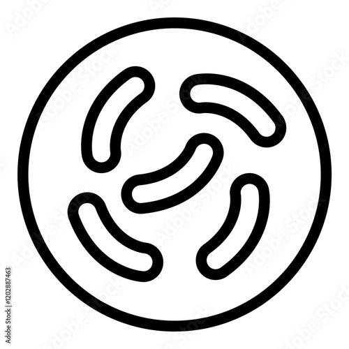 Lactobacillus icon. Vector line icon