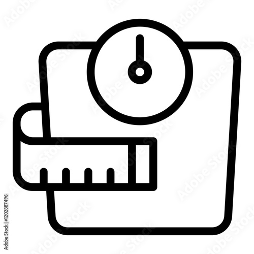 Lose weight icon. Vector line icon