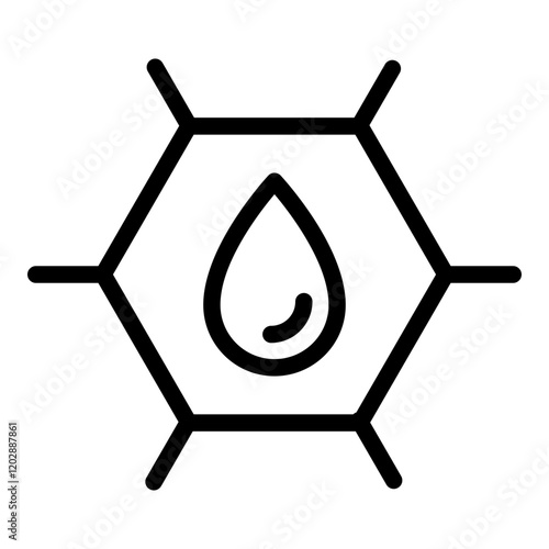 Saturated fat icon. Vector line icon