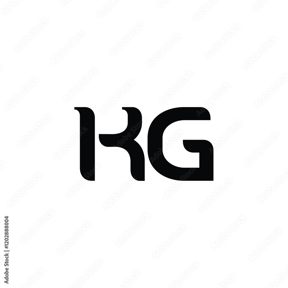 KG monogram logo design letter text name symbol monochrome logotype alphabet character simple logo KG monogram logo design letter text name symbol monochrome logotype alphabet character simple logo