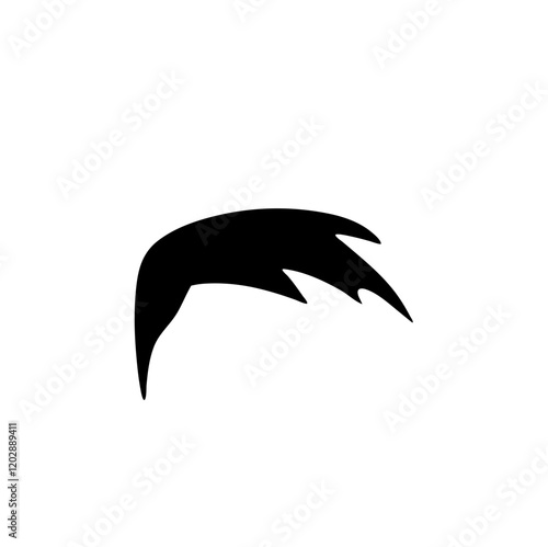 Male haircuts and hairstyles silhouette 