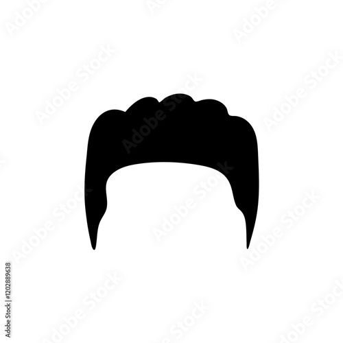 Male haircuts and hairstyles silhouette 