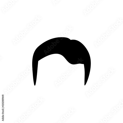 Male haircuts and hairstyles silhouette 