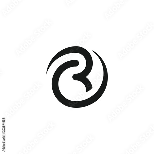 letter initials CR RC logo design